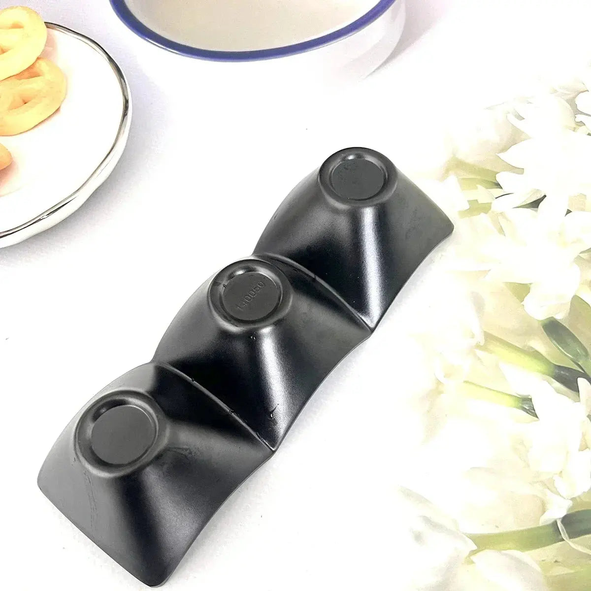 1pc-Black Melamine Sauce Dishes Kitchen Tableware Cuisine Seasoning Plate Hommart