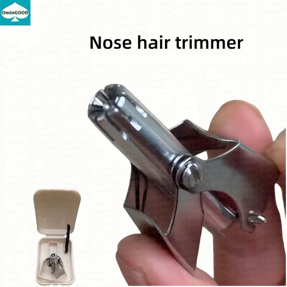 Manual  Nose Hair Trimmer Stainless Steel Hommart