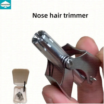 Manual  Nose Hair Trimmer Stainless Steel Hommart