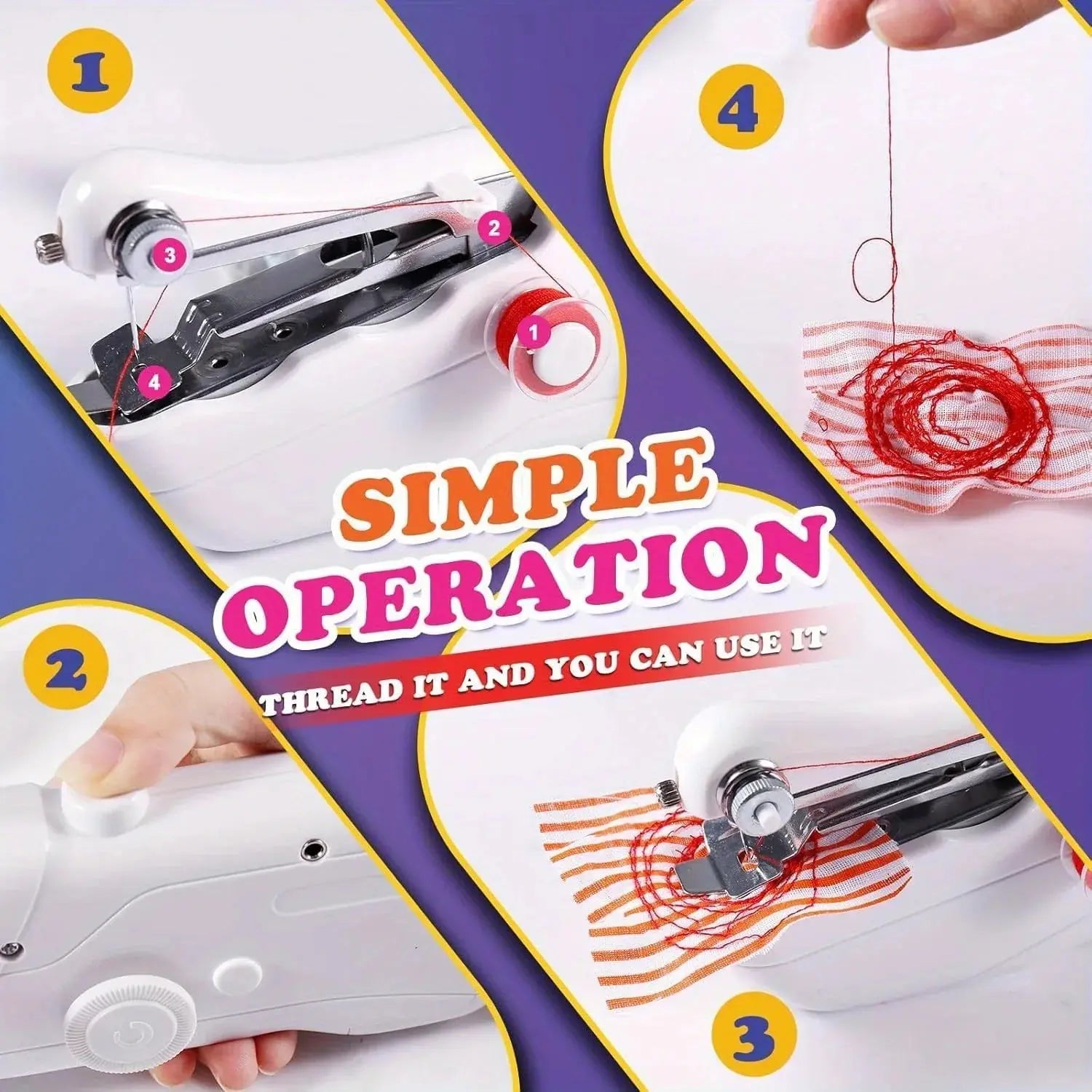 USB Portable Handheld Compact Sewing Machine Hommart