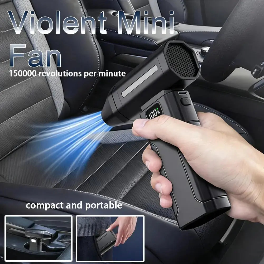 X8 Brushless Turbo Jet Fan Blower 150000RPM Powerful Electric Air Blower Vacuum Dust Cleaner Hommart