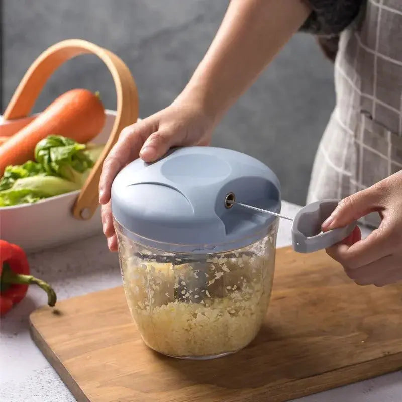 Manual Meat Mincer Garlic Chopper Rotate Garlic Press Crusher Hommart