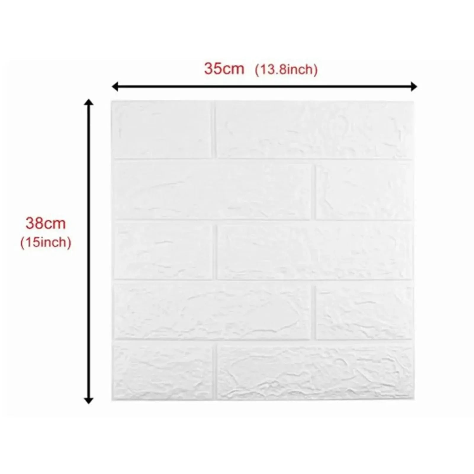 3D Wallpaper Self Adhesive Waterproof Cuttable Odorless Faux Brick Wall Panel Hommart