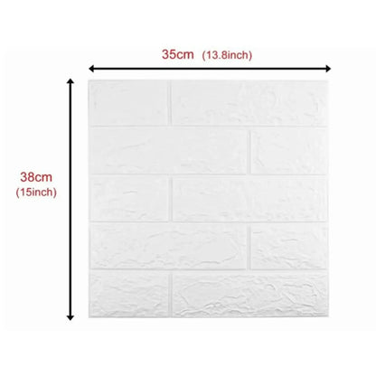 3D Wallpaper Self Adhesive Waterproof Cuttable Odorless Faux Brick Wall Panel Hommart