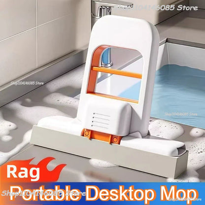 Mini Sponge Mop Hand-free Wash Mops Mini Portable Super Absorbent Mop