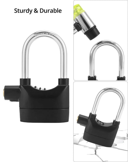 Alarm Lock, Universal 110db Alarm Padlock Hommart