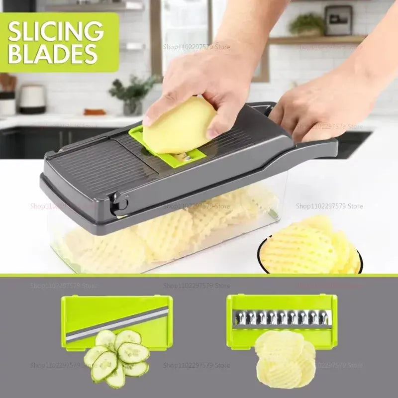 Multifunctional Portable Kitchen Chopper Vegetable Shredder Slicer Hommart