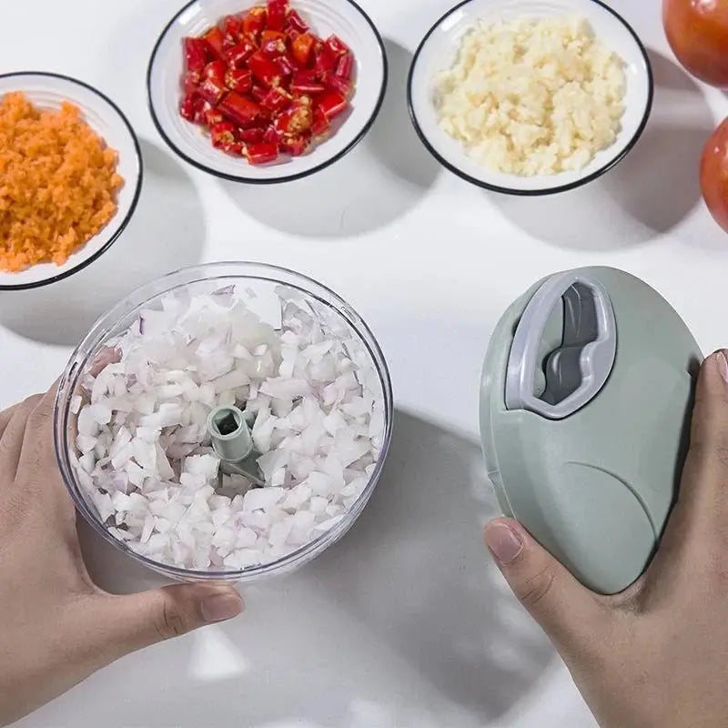 Manual Meat Mincer Garlic Chopper Rotate Garlic Press Crusher Hommart