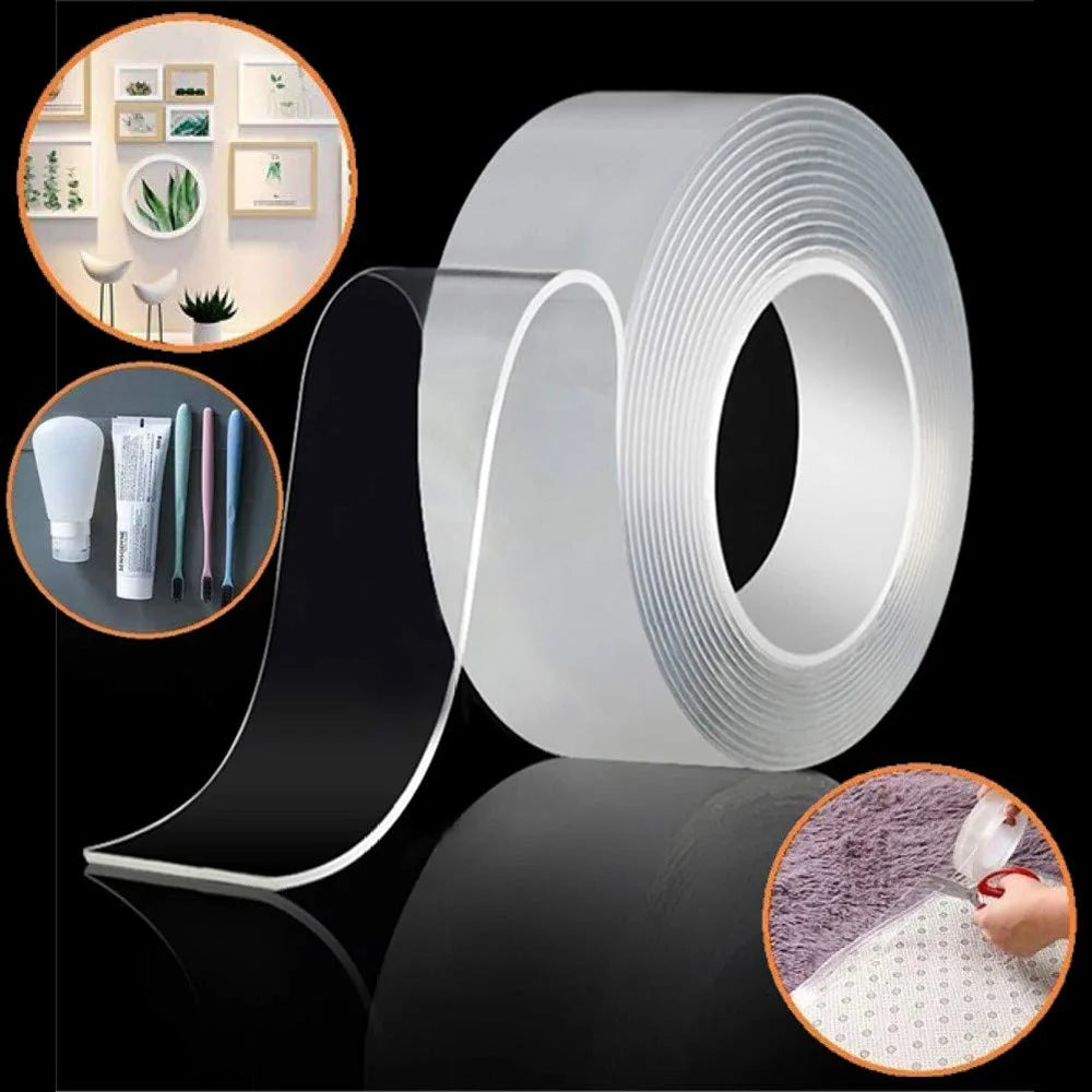 Nano Double Sided Sticker Reusable Traceless Nano Transparent Self Adhesive Sticker