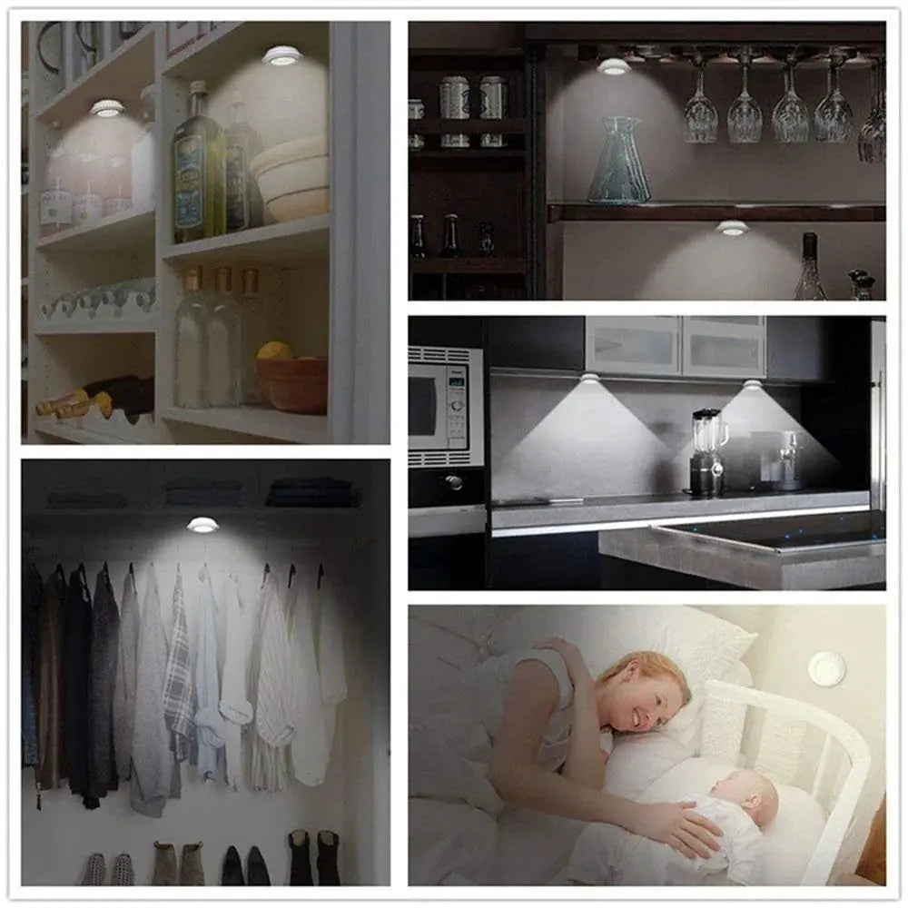 Dimmable LED Under Cabinet Light with Remote Control Battery Operated LED Closets Lights Wardrobe Bathroom lighting Hommart