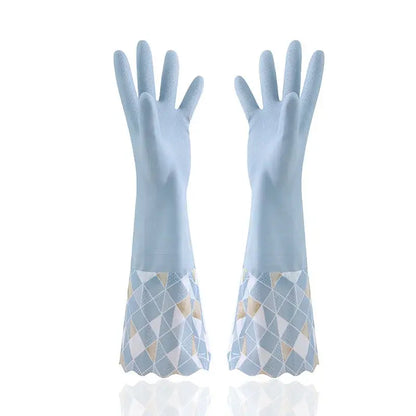 Household Cleaning Gloves Latex Rubber Reusable Kitchen Dishwashing Gloves Waterproof Hommart
