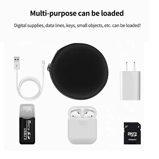Portable Headphone Storage Bag Wired Earphone Bag