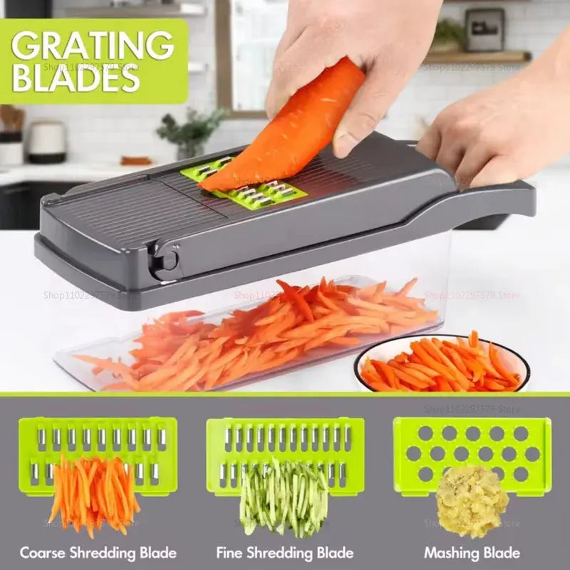 Multifunctional Portable Kitchen Chopper Vegetable Shredder Slicer Hommart