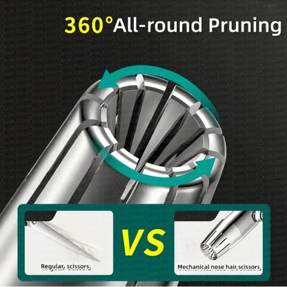 Manual  Nose Hair Trimmer Stainless Steel Hommart