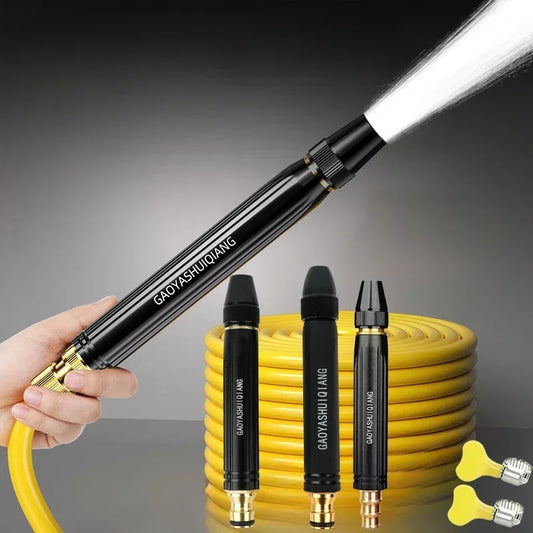 High-Pressure Water Gun Household Car Wash Water Black Car Wash Nozzle