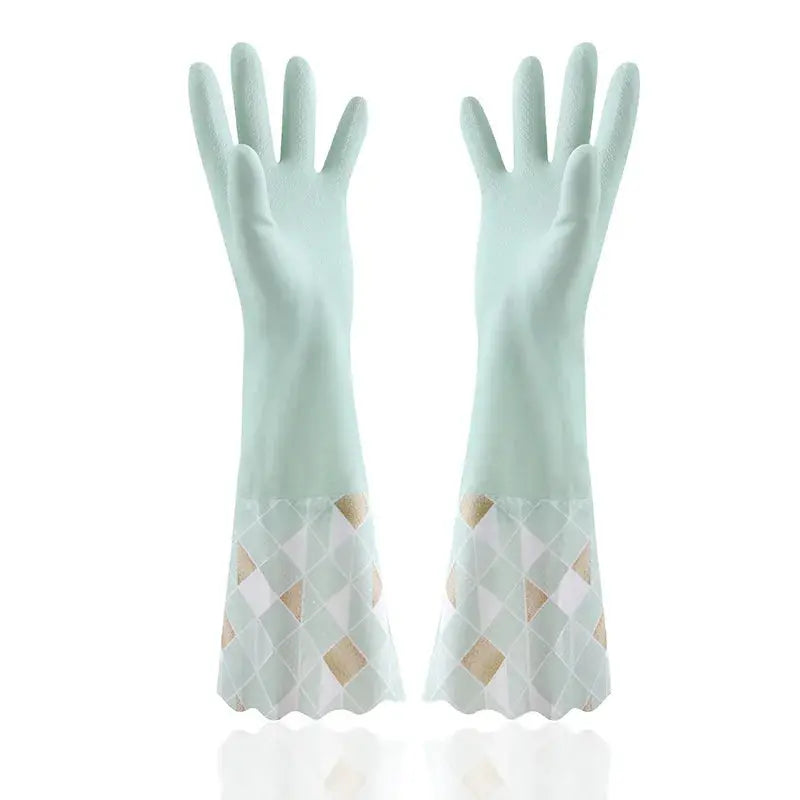 Household Cleaning Gloves Latex Rubber Reusable Kitchen Dishwashing Gloves Waterproof Hommart