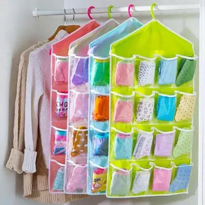 16Pockets WardrobePockets Clear Hanging Bag Hommart