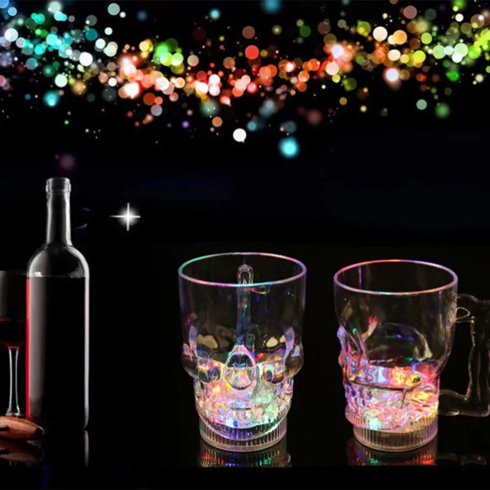 New LED Automatic Glowing Cup Flashing Cup Water Beverage Drinking Glass Party Decorative Supplies Hommart