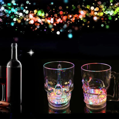 New LED Automatic Glowing Cup Flashing Cup Water Beverage Drinking Glass Party Decorative Supplies Hommart