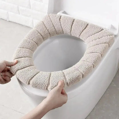 Toilet Seat Cover Warm Soft Acrylic Washable Mat Home Decor Closestool Mat Seat Case Hommart