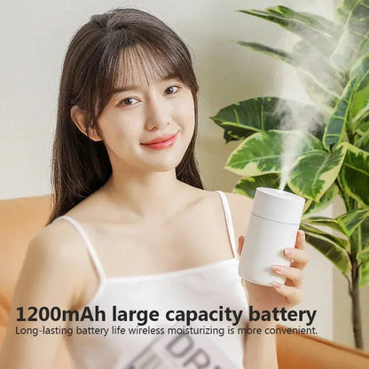 Wireless Portable Air Humidifier USB Rechargeable  Home Car Mini Aroma Diffuser Colorful Essential Oil humidificador Hommart