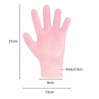 Reusable Moisturizing Silicone Gloves Gel Cracked Hand Care SPA Glove Waterproof