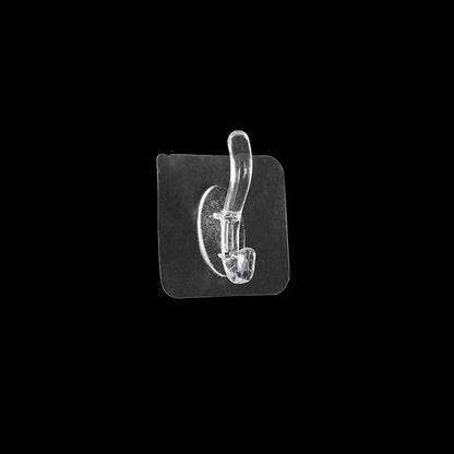 Transparent Strong Self Adhesive Hook Nail-free Wall Hook Kitchen Bathroom