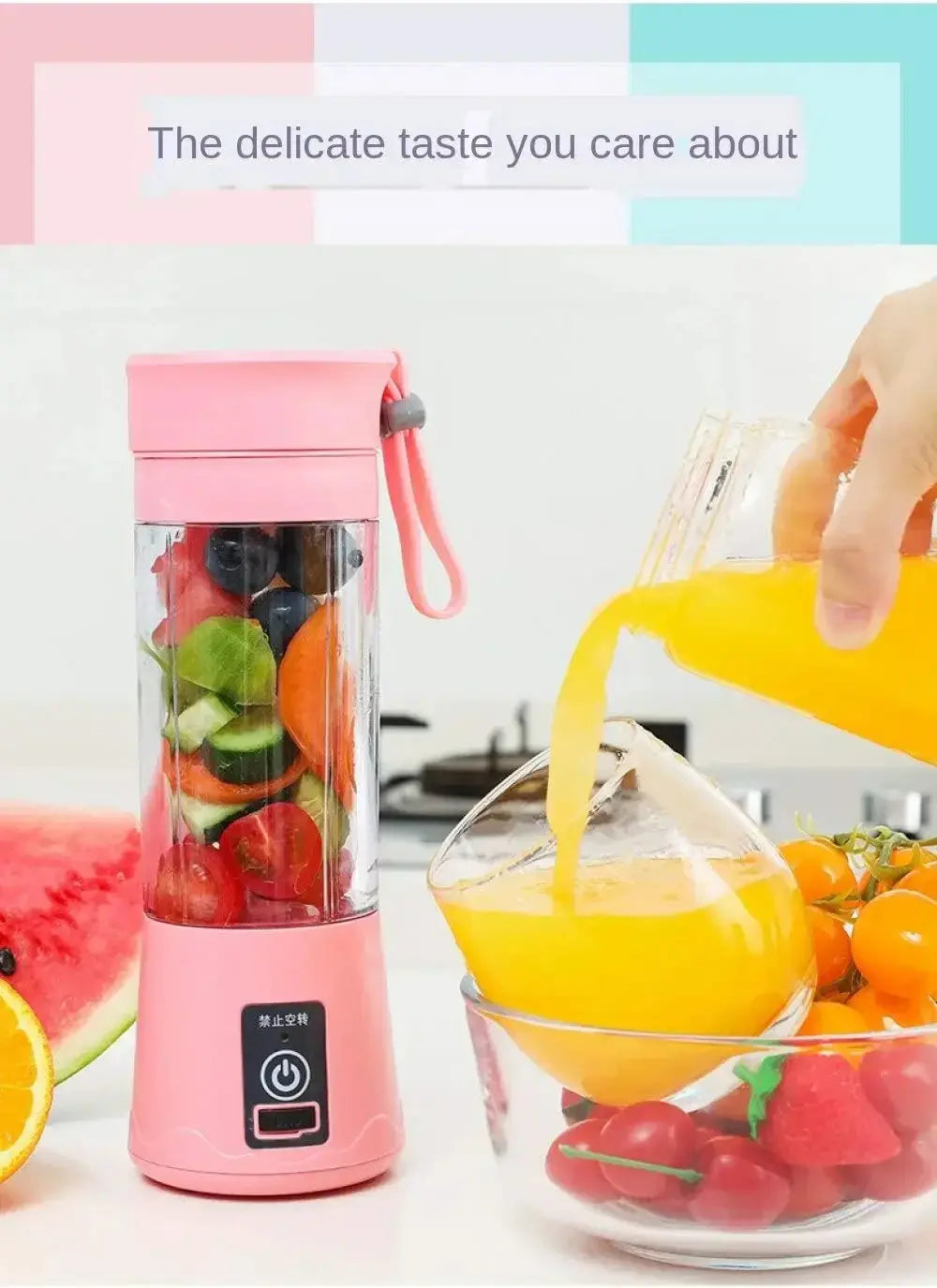 Mini Electric Juicer USB Charging Smoothie Milkshake Maker Hommart