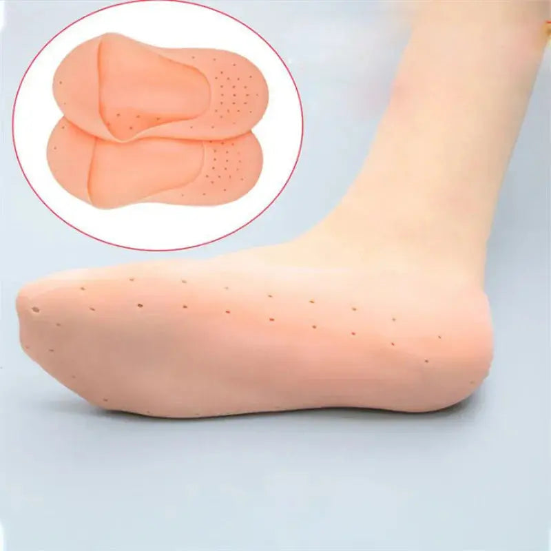 2Pcs Silicone Gel Insole Socks Foot Care Protector Hommart