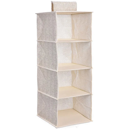 5Layers Hanging Closet Drawer Style Storage Bag Wardrobe Storage Organizer