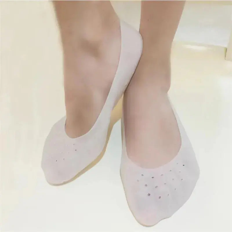 2Pcs Silicone Gel Insole Socks Foot Care Protector Hommart