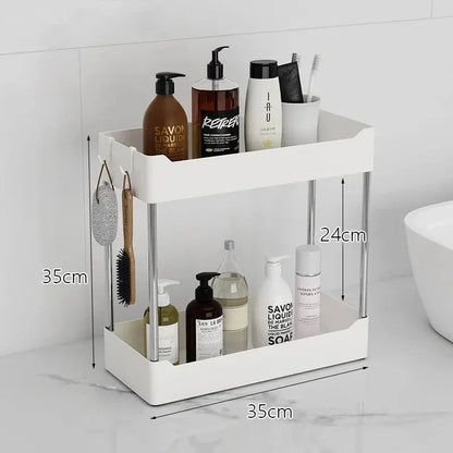 Premium Kitchen Countertop Organizer Shelf - Sturdy Elevated Spice Rack and Spacious Storage Rack for Efficient Organization Hommart