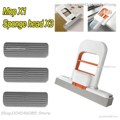 Mini Sponge Mop Hand-free Wash Mops Mini Portable Super Absorbent Mop