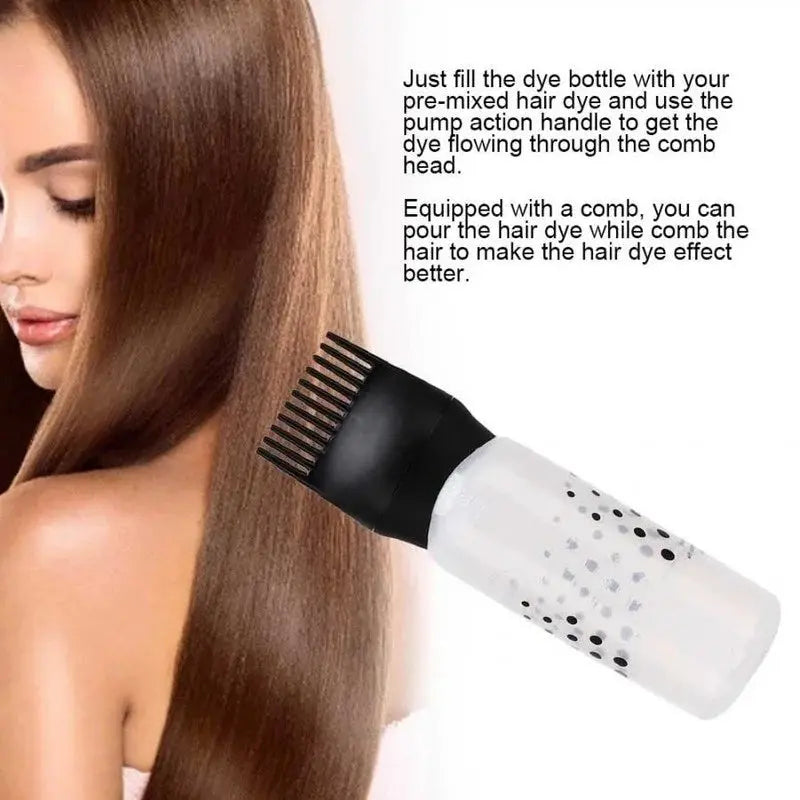 1Pcs Professional Refillable Hair Dye Applicator Brush Bottle Homemart