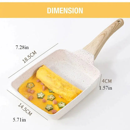 Nonstick Rectangular Pan Japanese Omelets Egg Roll Hommart