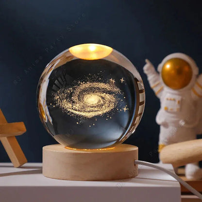 Unique 3D Crystal Ball Night Light Led Lamp 5 cm Homemart