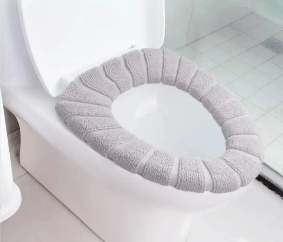 Toilet Seat Cover Warm Soft Acrylic Washable Mat Home Decor Closestool Mat Seat Case Hommart
