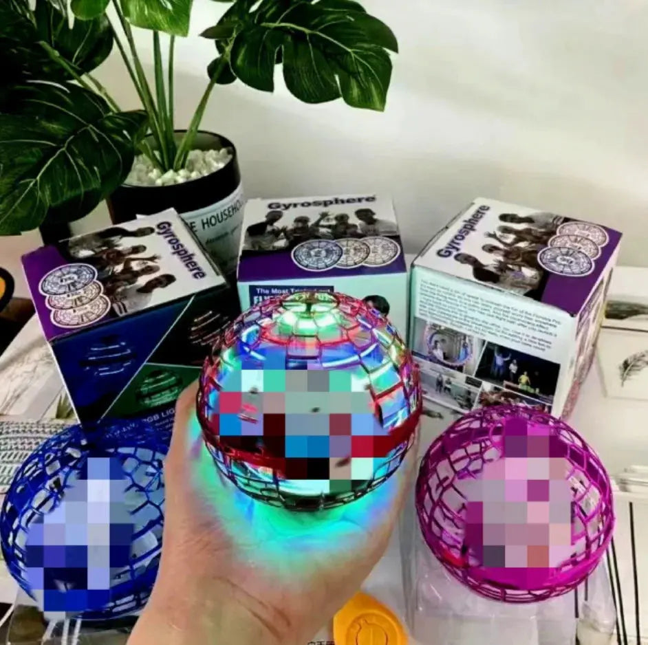 LED Luminous Flying Spinner Ball – Hand Toss Light Up Boomerang Toy Hommart