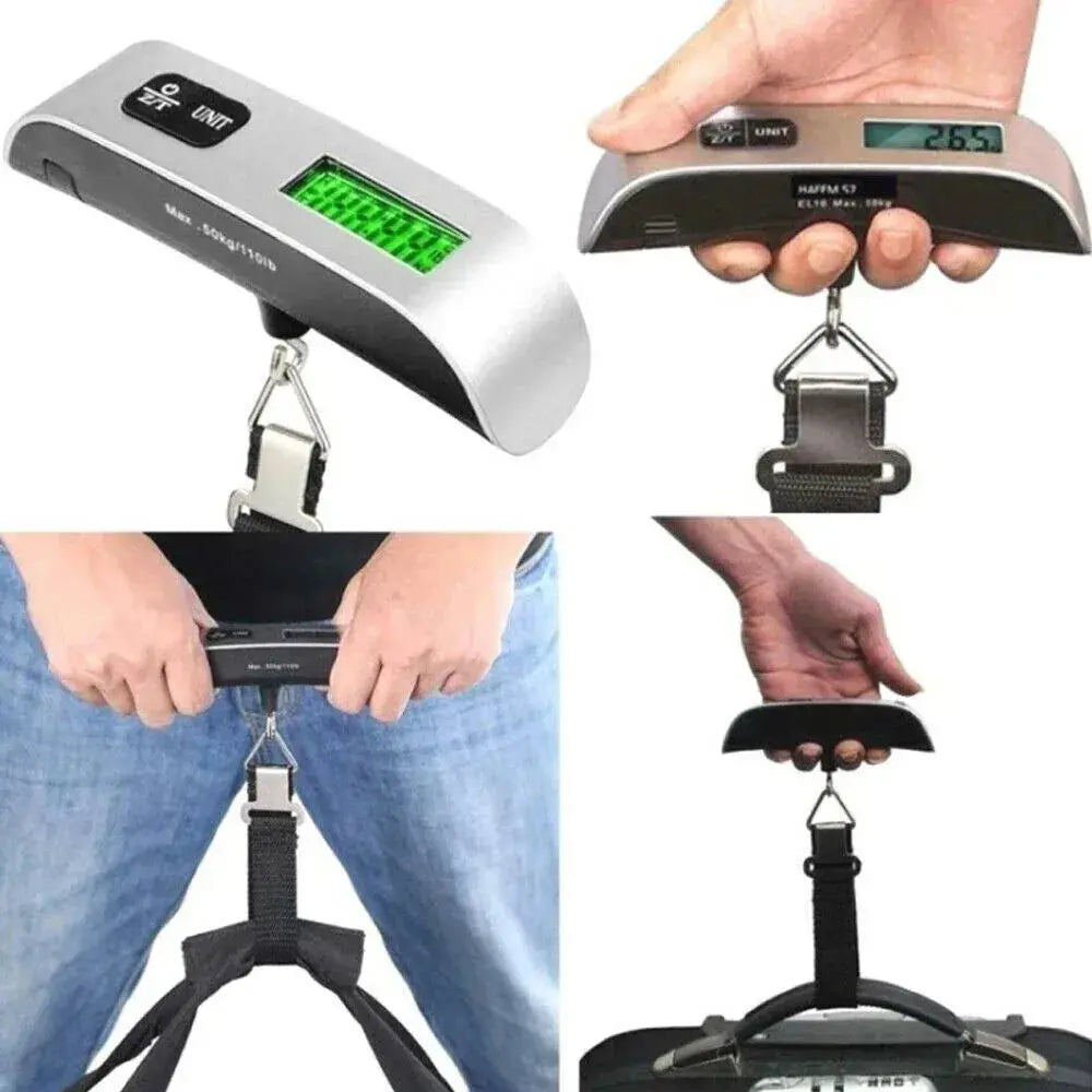 50kg Digital Handheld Portable Hanging Baggage Scale Hommart