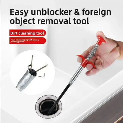 Flexible Spring Drain Unblocker for Sink Tub Kitchen KitchenBending Sink Tool Hommart