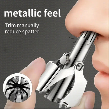 Manual  Nose Hair Trimmer Stainless Steel Hommart