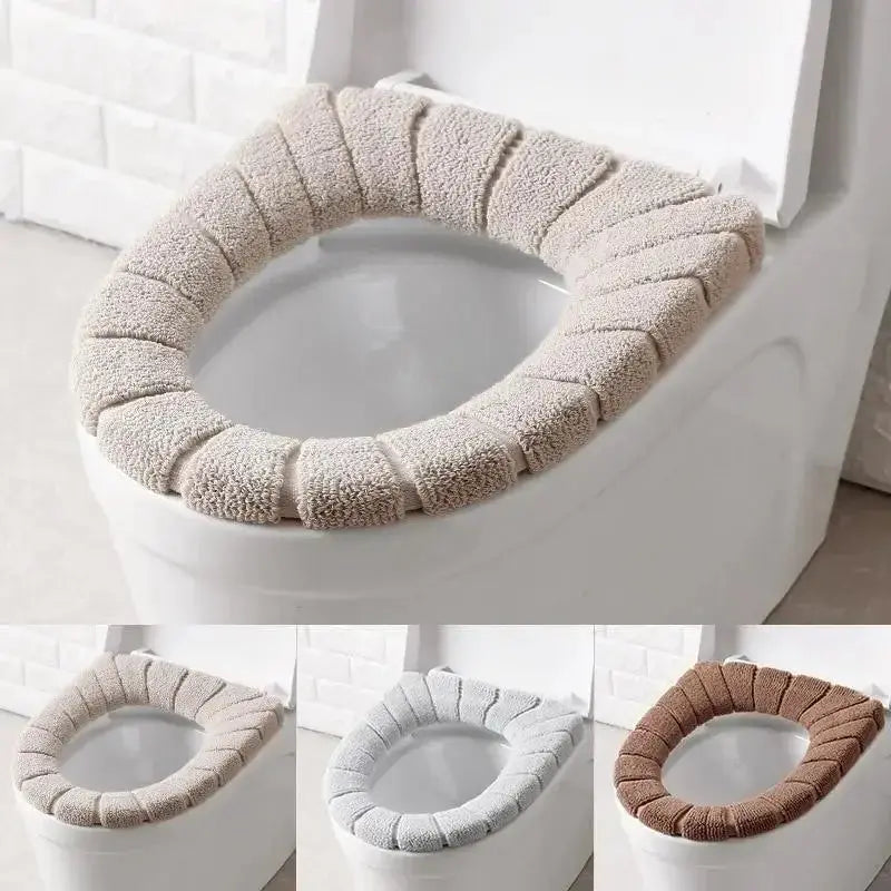 Toilet Seat Cover Warm Soft Acrylic Washable Mat Home Decor Closestool Mat Seat Case Hommart