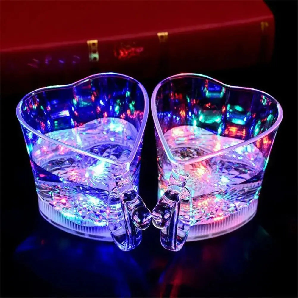 New LED Automatic Glowing Cup Flashing Cup Water Beverage Drinking Glass Party Decorative Supplies Hommart
