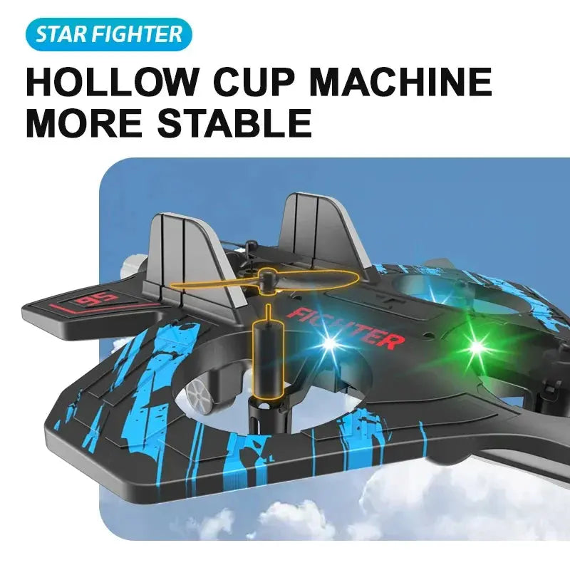 Remote Control Foam Fighter Glider Helicopter Hommart