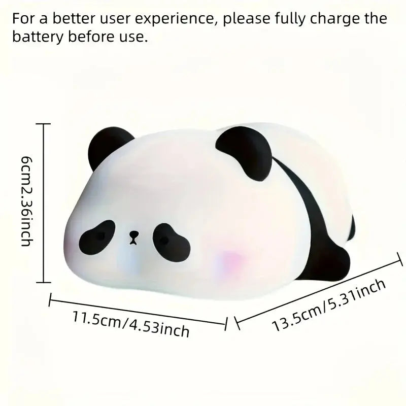 Panda Night Light, Rechargeable with Timer, Bedside Table Lamp, Hommart