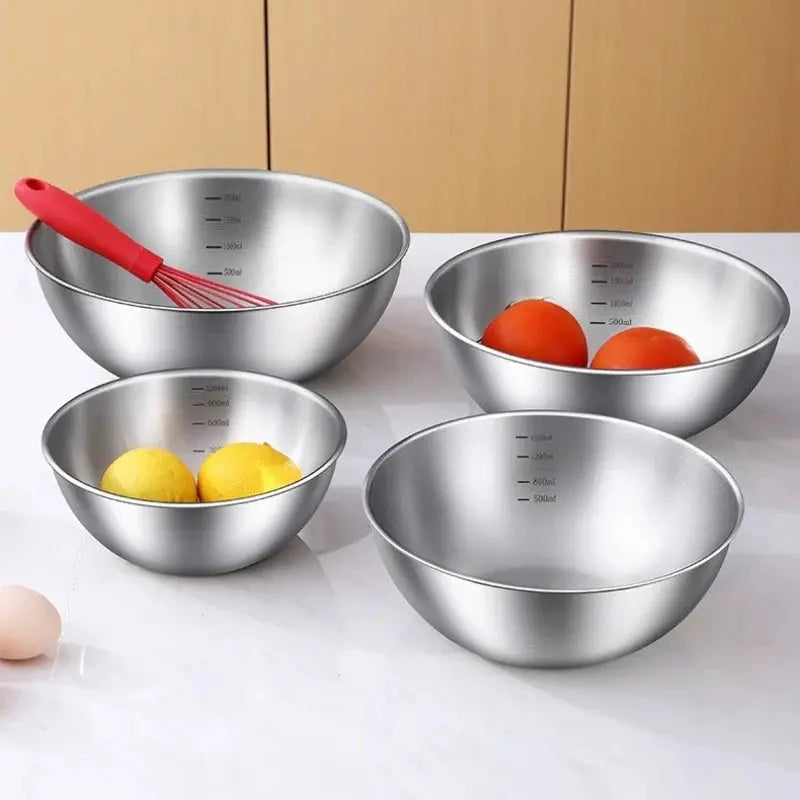 Stainless Steel Gold And Silver Salad Bowl Rice Noodles Lamian Noodles Bowl Hommart