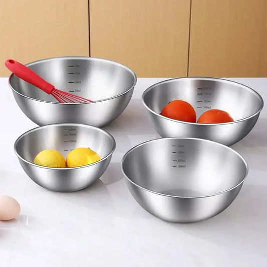 Stainless Steel Gold And Silver Salad Bowl Rice Noodles Lamian Noodles Bowl Hommart