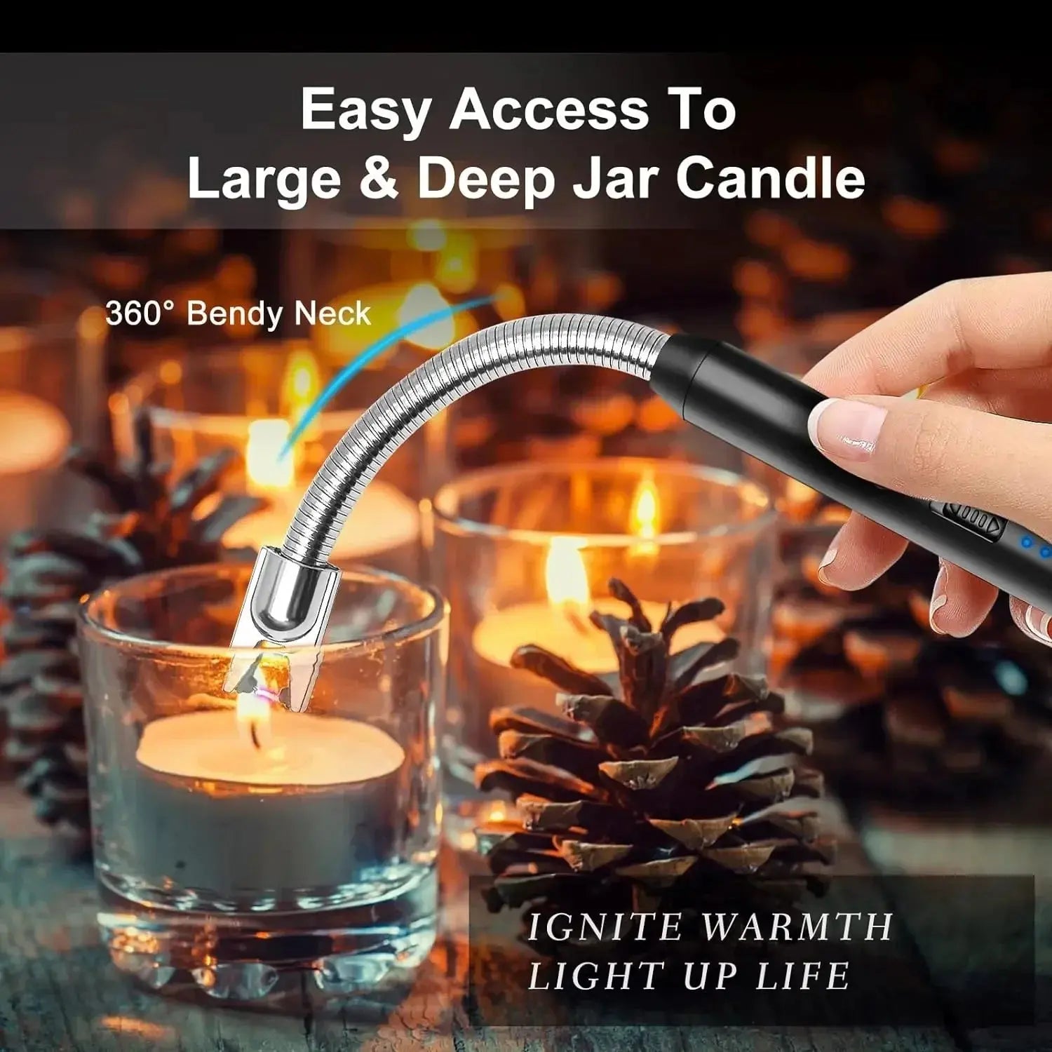 Rechargeable Electric Lighters, TYPE-C Plasma Arc Kitchen Lighter, Hommart