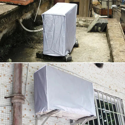 Air Conditioner Cover Anti-Dust Anti-Snow Waterproof Sunproof Conditioner Protectors Hommart