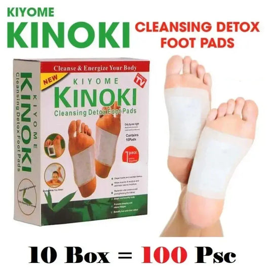Kinoki Cleansing Detox Leg Healthy Herbal Pads 10pcs Hommart